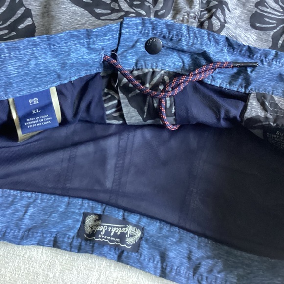 Scotch & Soda Tropical Floral Print Mélange Swim Shorts XL Grey & Black - Picture 8 of 14